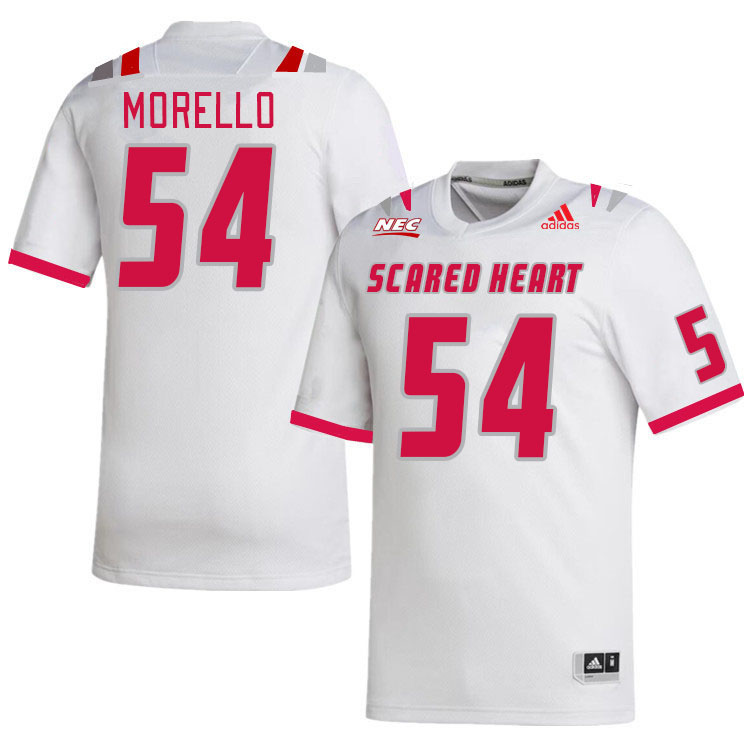 Men-Youth #54 Jayden Morello Scared Heart Pioneers 2023 College Football Jerseys Stitched Sale-White